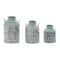 Set of 3 Blue Metal Farmhouse Vase, 9", 11", 13"